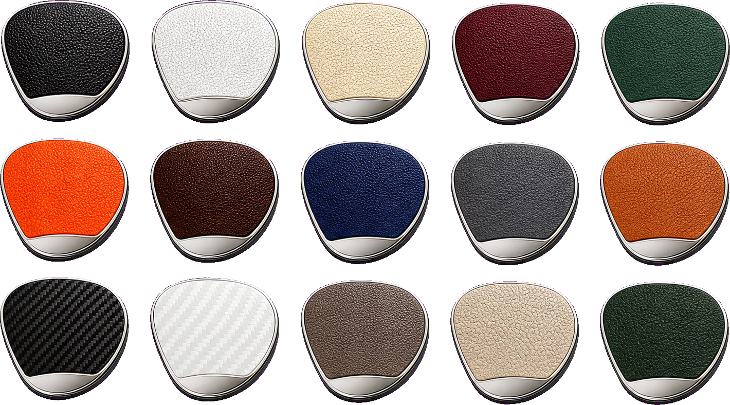 Produced ESSENTIQA car diffuser finish swatches